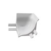 Cover Rail for Bathtub Sink with Sealing Lip PVC White