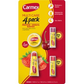 Carmex Balsamo Labial 4 Pack Hidratante