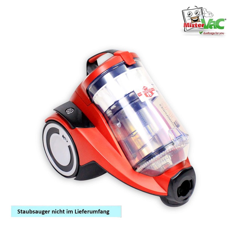 MisterVac Set compatible with Dirt Devil DD 5255-1 rebel 55HFC