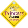 Princess Aurora On Board Girl Car Sign Child/Baby Gift/Present 002