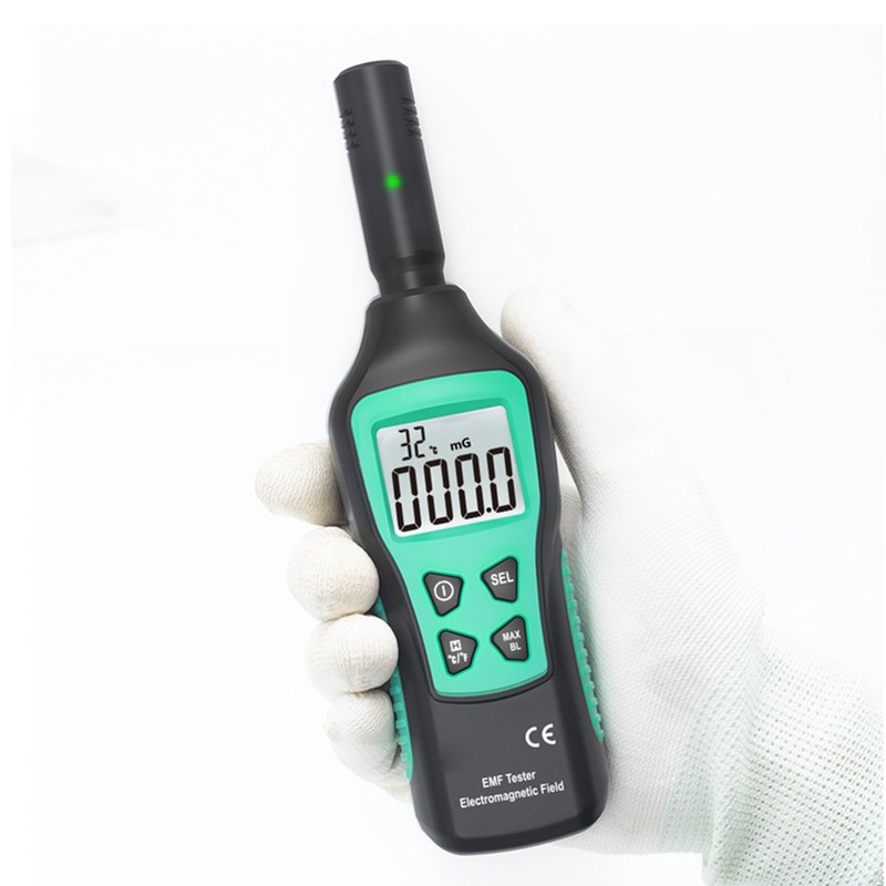 Handheld EMF Meter Rechargeable LCD Digital Electromagnetic Field Radiation Detector