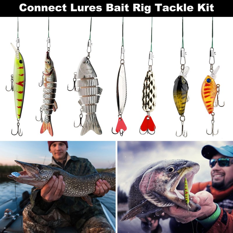 Realure Pack of 50 Fishing Leaders (Green)