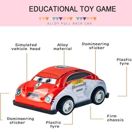 YEWCEP Pack of 16 Wind-Up Cars, Toy Cars from 2 Years, Cars, Small Cars, Aautos from 2 Years, Toy Cars, Pull Back Racing Vehicles for 2 3 5 Years Old Boys Party Bags Fillers