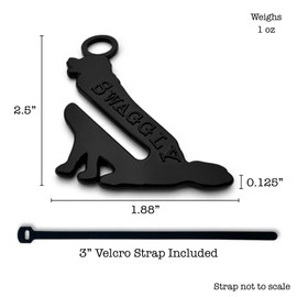 Swaggly Retriever Shaped Black Dog Poop Bag Holder, Durable Doggy Bag Holder for Poop Bags, Convenient Dog Waste Bag Holder, Perfect Poop Bags Holder for Dogs!