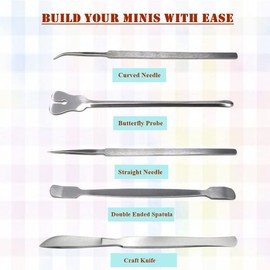 Professional Gundam Modeler Basic Tools Craft Set Hobby Building Kit with Carrying Case Ideal for Model Building Repairing and Fixing Warhammer Detail Miniature Figures Repairing (Craft Kit - 44 Pcs)