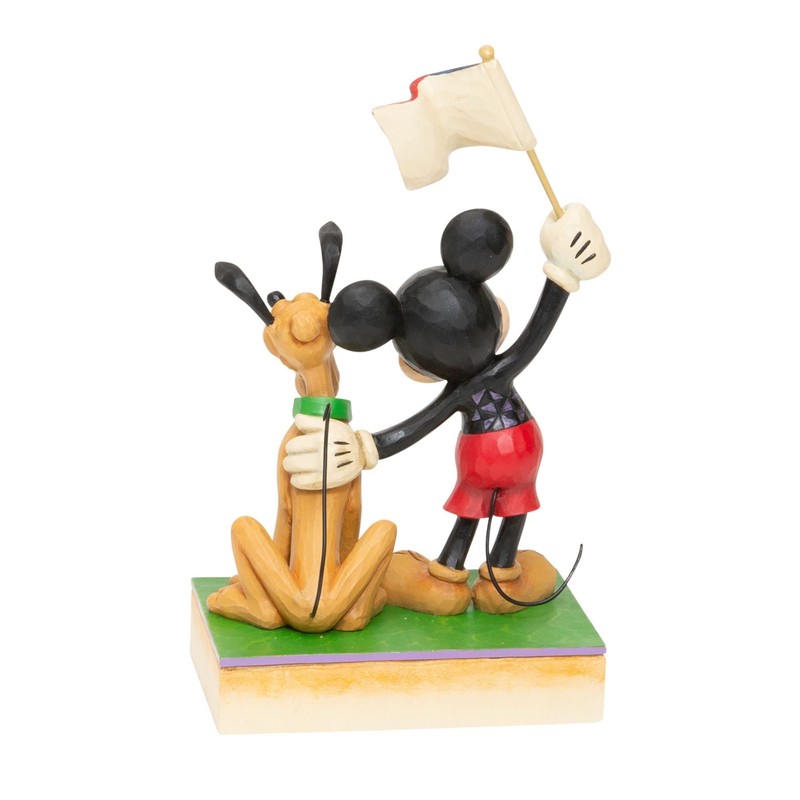 A Banner Day (Mickey and Pluto) Patriotic Figurine
