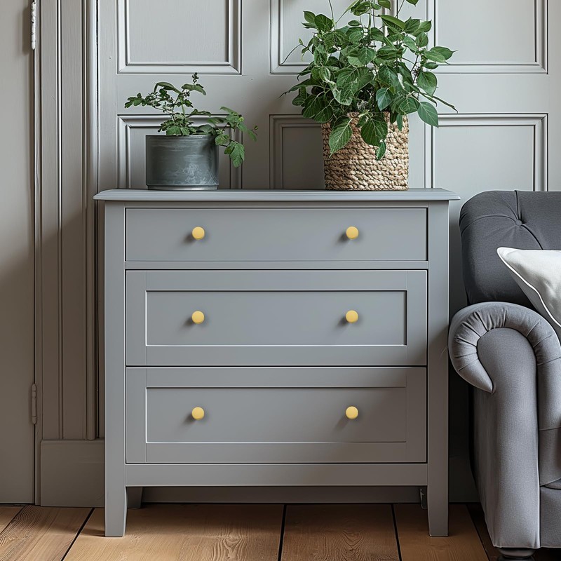 Ravinte 30 Pack Gold Round Cabinet Knobs Solid Dresser Knobs