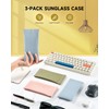 CO-Z 3 Pack Sunglasses Case, Squeeze Top Glasses Case with