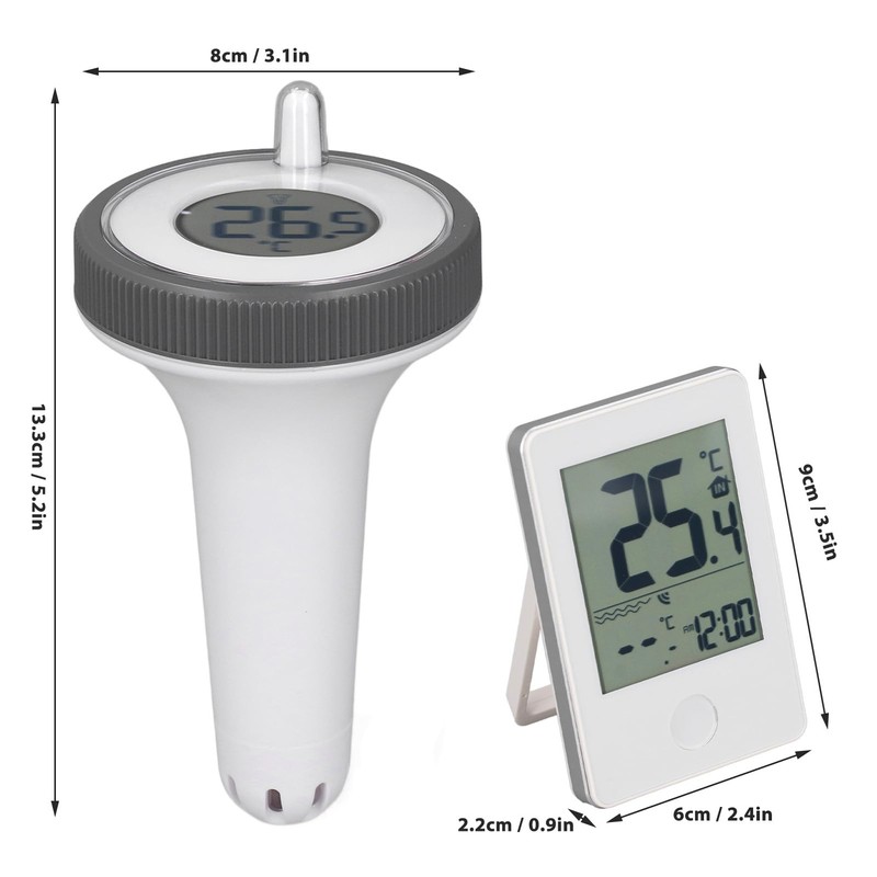 Wireless Pool Thermometer, Floating Digital Pool Thermometer, Digital Pool Water