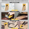 EMAGEREN Handle Sander with Sponge Handle, Sandpaper Holder Manual Hand