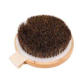 Baluue Exfoliating Wooden Bath Brush Firm Massage Scrubber for Spa Improves Circulation Invigorates Skin for Cellulite Removal and Stress Relief