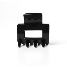 Ficcare Medium Open Rectangle Jaw Clip Black