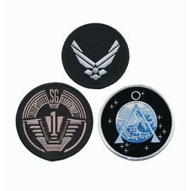 Stargate SG-1 Uniform Costume Patch Set of 3 Iron on or Sew on Miltacusa