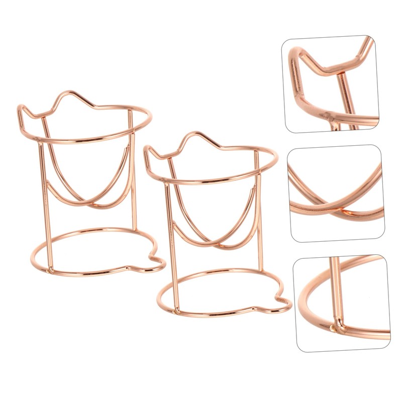 Beavorty 9pcs Cat Ear Makeup Sponge Holders Elegant Hollow Design