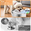 Luziyun Water Bowl for Dogs Stainless Steel Dog Drinking Bowl
