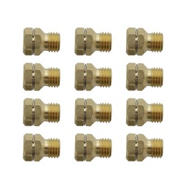 BUTITNOW New 12 PCS Brass GRLP4 LP Gas Conversion Kit | Propane Orifice | Gas To Propane Conversion Kit Compatible for Frigidaire/Kenmore/Electrolux/Range/Cooktop/Stove With Instruction