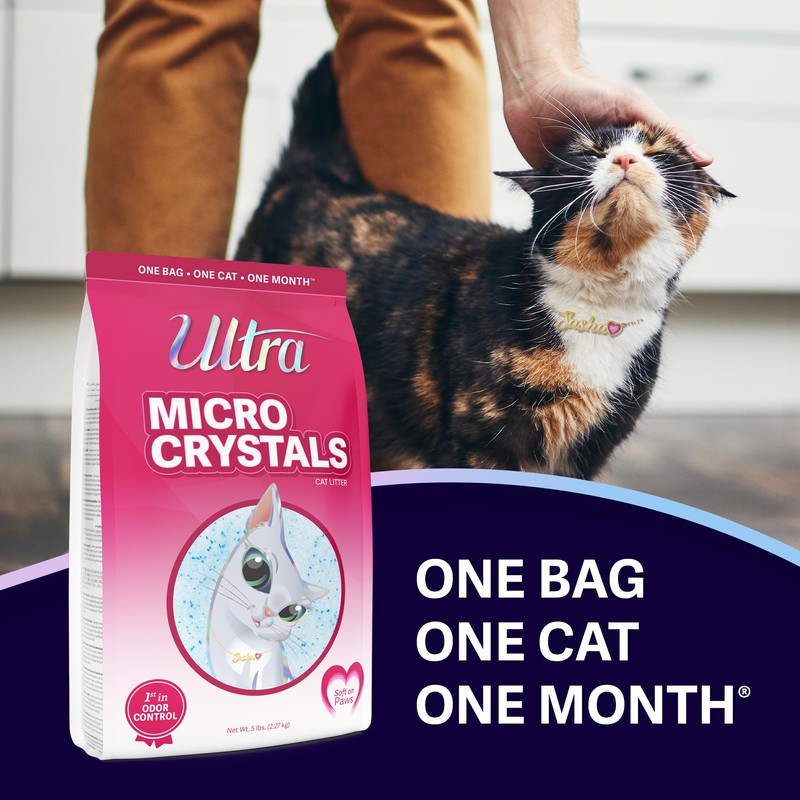 Ultra Micro Crystals Cat Litter - 99.9% Dust Free, Soft