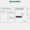 Heyalan SUS304 Stainless Steel Handheld Shower Wand High Pressure Luxury