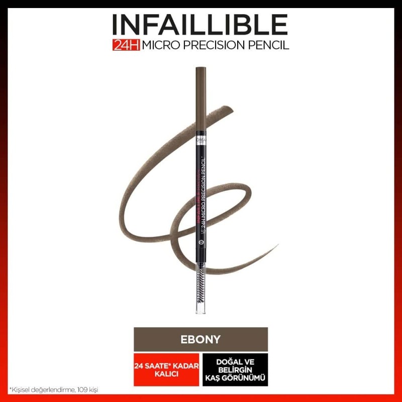 L'Oréal Paris Brow Artist Skinny Definer 109 Ebony Extra Fine