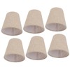 Small Lamp Shades,6Pcs Clip On Lamp Shade,Drum Linen Fabric Small
