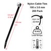 MgcTolBox Small Cable Ties 4", Small Zip Ties, Multi-Purpose Wire