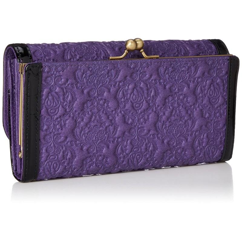 ANNA SUI Serpan Women's Long Wallet with Clasp, purple