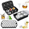 3PCS Bandejas de Cubitos de Hielo, Moldes Grandes de Silicona
