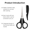 2 Pack Men's Beard & Mustache Scissors & Mini Comb