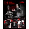 Katana H4 Bulbs, 9003 Light Bulb 400% Brightness 6500K Xenon