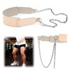 JolliLudo 34 Inch Oxhide Leather Weighted Dip Belt with Steel
