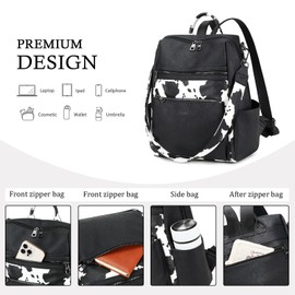 AGLOD Leather Backpack Purse for Women Designer Ladies Shoulder Bag Fashion Faux Work Travel Handbags