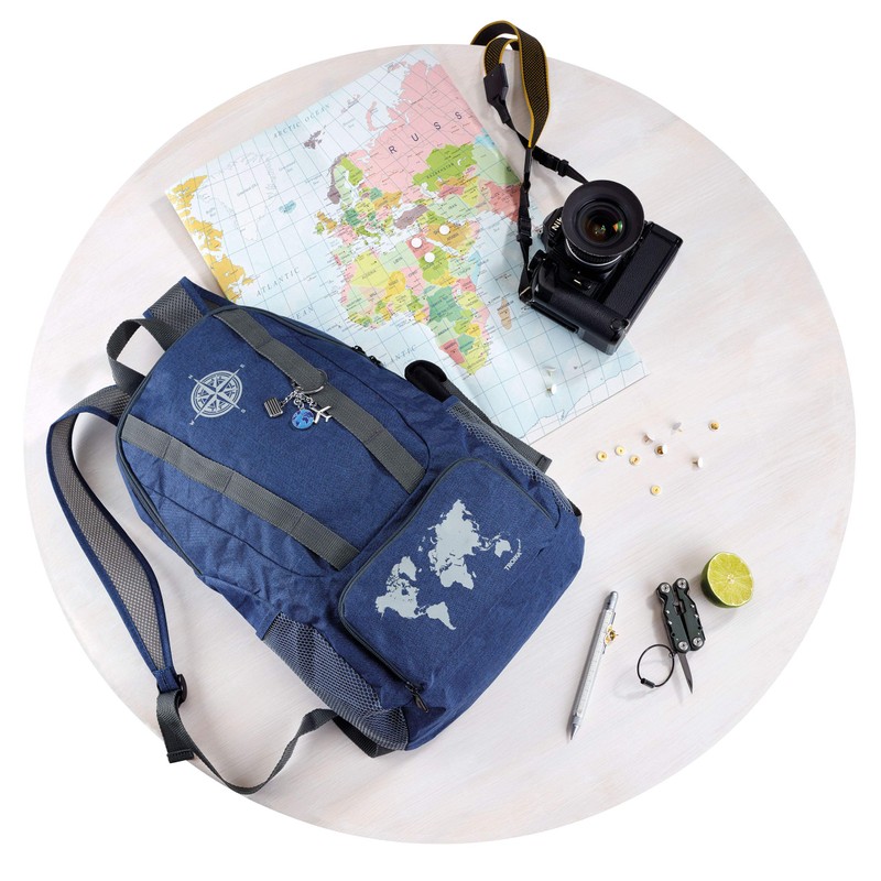 Troika Mini Tool Keyring with 10 Functions, silver, Modern