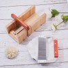 PandaHall Adjustable Wooden Soap Cutter Shape with Wavy Straight Planer