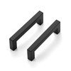 Ravinte 30 Pack Square Bar Kitchen Cabinet Handles Matte Black
