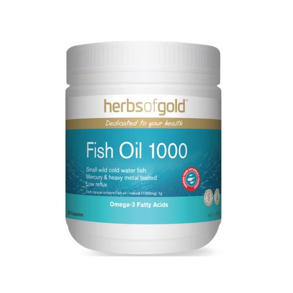 Herbs of Gold Fish Oil 1000 200caps Fish Oils