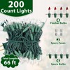 CXLHO Clear Christmas Lights 66FT 200 Incandescent Bulbs Warm White