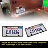 Oyviny Trailer License Plate Bracket Holder Frame Kit for Boat