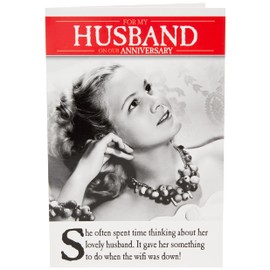 Anniversary Card For Husband, Funny Anniversary Card For Husband, Husband Wedding Anniversary, Wifi, Funny, Humour, Greetings Card, Husband Anniversary Card