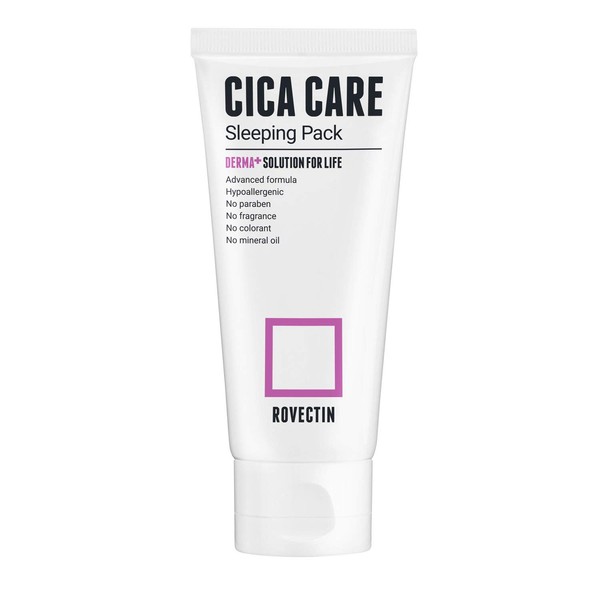 ROVECTIN] Cica Care Night Cream 2.7 fl oz - Overnight Sleeping Mask Cream with Centella Asiatica Extract and Protease