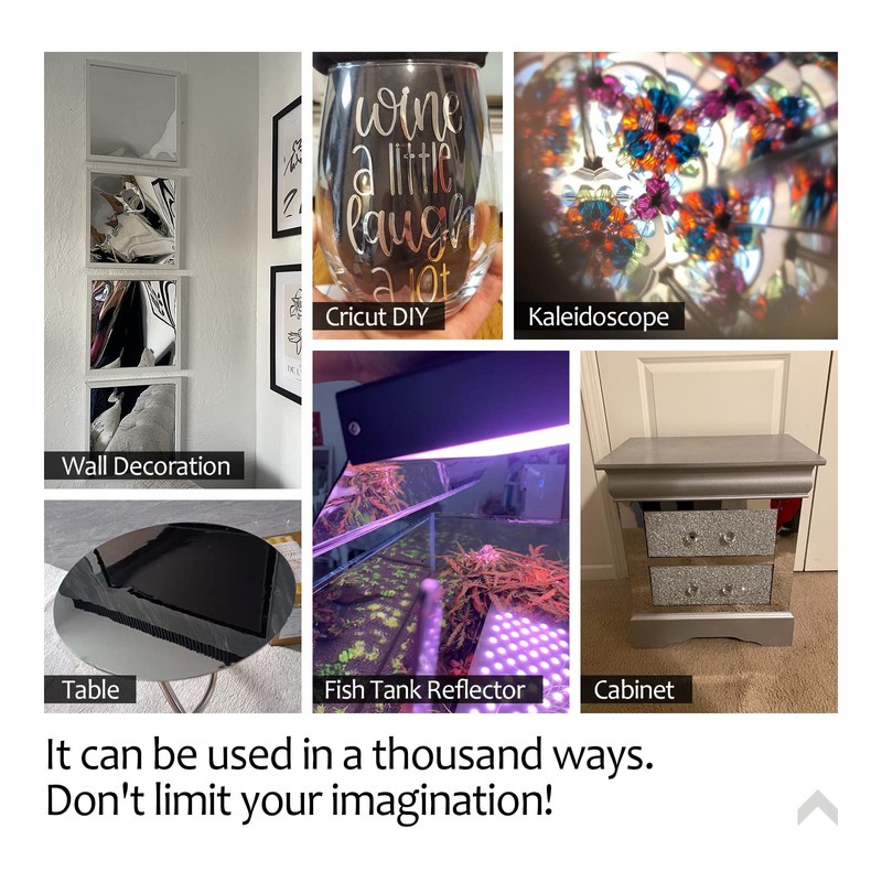 Stickyart Flexible Mirror Stickers for Walls Flexible Mirror Sheet Self