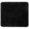 Brandsseller Bath Mat 50 x 50 cm Bath Mat Bathroom Rug Shower Mat Black