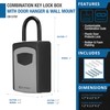 Barska Security Key Safe Lock Box with Combination Lock with