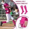 XZQTIVE Baseball Belt and Socks Combo Set Adjustable Softball Belt