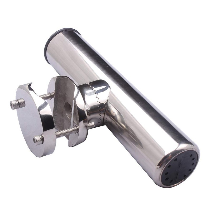 2 Pack Stainless Steel Fishing Rod Holder Big Clamp-on 1