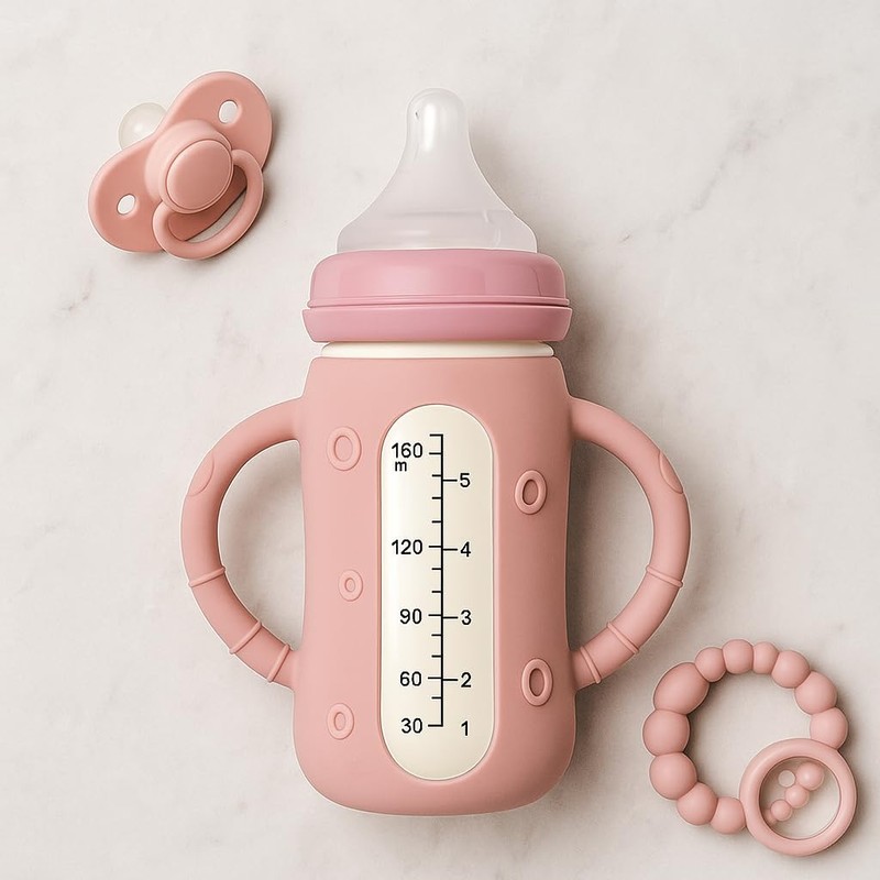 4 Pcs Silicone Sleeves for Old Style Lansinoh Anti-Colic Glass
