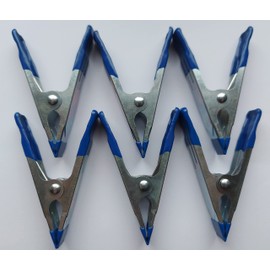 OCW Six 4 inch Metal Clamps Clips for DIY, Woodwork, Hobby and Household