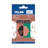 MILAN Gomas Nata 320 Negras S- Copper 2 Piezas