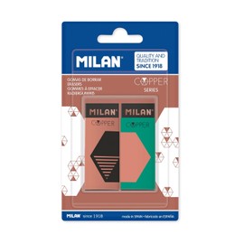 MILAN Gomas Nata 320 Negras S- Copper 2 Piezas