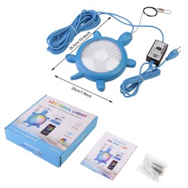 USDGTKN Above Ground Pool Lights with APP Control,22W Smart LED RGB Dimmable Underwater Pool Lights for Inground Pool, IP68 Waterproof,Timer Music Sync Color Changing Pool Lights,32FT Cord