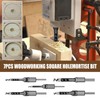 Square Hole Drill Sets, Woodworking HSS Wood Chisel Countersink Bits